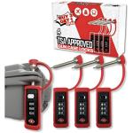 TSA Approved 3-Digit Combination Padlocks 4-Pack