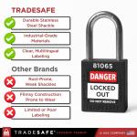 10 Pack Keyed Different Unpickable Padlocks