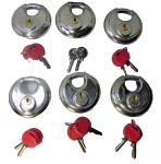 5 Pack of 2¾" Unpickable Disc Padlocks