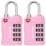 2 Pack TSA Approved Unpickable Luggage Locks
