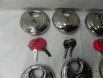 5 Pack of 2¾" Unpickable Disc Padlocks