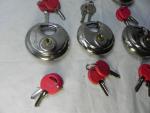 5 Pack of 2¾" Unpickable Disc Padlocks