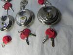 5 Pack of 2¾" Unpickable Disc Padlocks