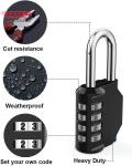Waterproof 4-Digit Resettable Combination Padlock