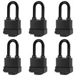 Keyed Alike Outdoor Padlocks - 6 Pack