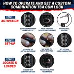 TSA Approved Combination Padlock for Travel