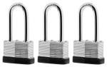 SafiSwords 3-Pack Unpickable Steel Padlocks