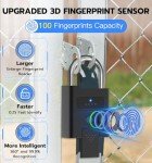 Smart Bluetooth Fingerprint Lock with Backup Key