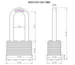 SafiSwords 3-Pack Unpickable Steel Padlocks