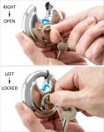 4-Pack Keyed Alike Stainless Disc Padlocks
