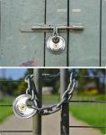 4-Pack Keyed Alike Stainless Disc Padlocks