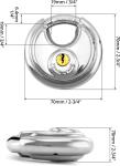 4-Pack Keyed Alike Stainless Disc Padlocks