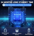 Smart Bluetooth Fingerprint Lock with Backup Key