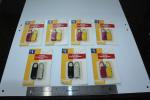 Set of 7 Unpickable 3-Digit Combination Locks