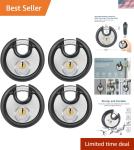 Rustproof Heavy Duty 70mm Padlock Set with Keys