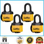 Weatherproof Laminated Padlock Set with Key