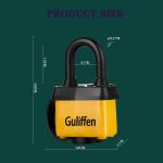 Weatherproof Laminated Padlock Set with Key