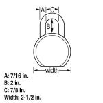 Master Lock 930DLHPF Keyed Padlock, Hardened Steel