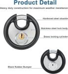 Rustproof Heavy Duty 70mm Padlock Set with Keys