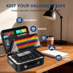 Fireproof Document Box with Unpickable Combination Lock