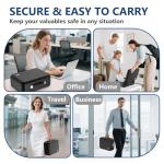 Fireproof Document Box with Unpickable Combination Lock