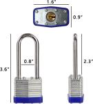 Heavy Duty Keyed Alike Padlocks with 4 Keys