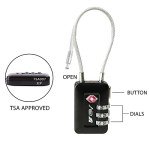 6 Pack TSA Combination Travel & Locker Locks