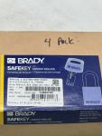Brady Safekey Lockout Padlock - Red 4 Pack