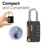2 Pack Weatherproof 4 Digit Combination Padlocks