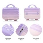 Gradient Purple-Pink Luggage Set with Unpickable Lock