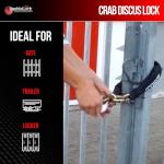 DoubleLock Crab 2.0 Heavy-Duty Steel Discus Padlock