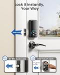 Veise Keyless Entry Smart Door Lock Set, Matte Black
