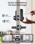Veise Keyless Entry Smart Door Lock Set, Matte Black