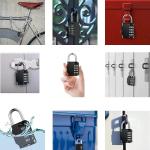 4-Digit Resettable Weatherproof Combination Padlock