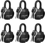 Keyed Alike Padlocks for Outdoor Use, Set of 6