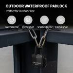 Keyed Alike Padlocks for Outdoor Use, Set of 6