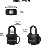 Keyed Alike Padlocks for Outdoor Use, Set of 6