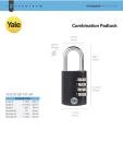 Yale 4 Pack Unpickable Combination Padlocks