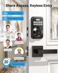 Keyless Electronic Deadbolt Lock with Lever Handles