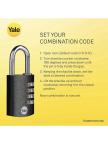 Yale 4 Pack Unpickable Combination Padlocks
