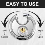Vervida® Heavy Duty Stainless Steel Discus Locks 2-Pack