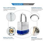 Laminated Steel Padlocks, Keyed Alike, Standard Shackle