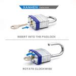 Laminated Steel Padlocks, Keyed Alike, Standard Shackle