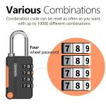 4-Digit Combo Padlock Set for Lockers