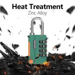 4-Digit Combo Padlock Set for Lockers