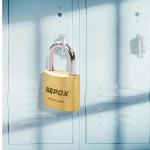 SEPOX® 3 Pack Heavy-Duty Brass Padlocks