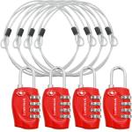 Lumintrail TSA Travel Lock with 4 ft Cable