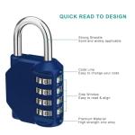 ZHEGE 4-Digit Combination Lock for Outdoor Use