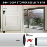 Heavy-Duty Door Security Bar - 2 Pack