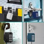 ZHEGE 4-Digit Combination Lock for Outdoor Use
